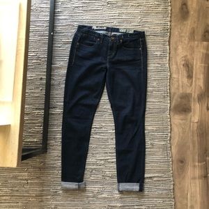 Madewell dark blue straight leg jeans